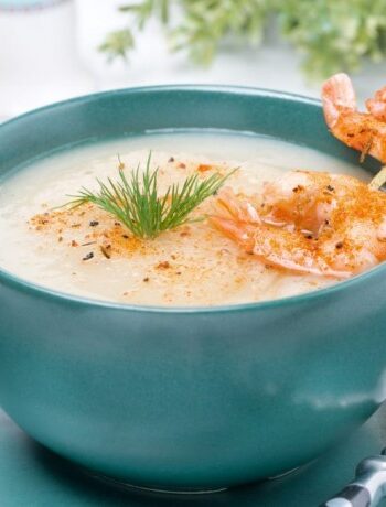 Рыбный крем-суп с креветками