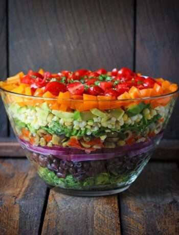 Слоеный овощной салат
