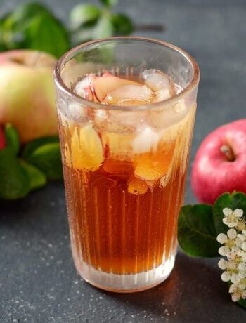 Нежный яблочный чай со льдом