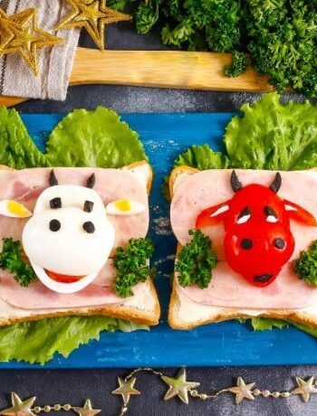 Вкусные бутерброды веселые бычки