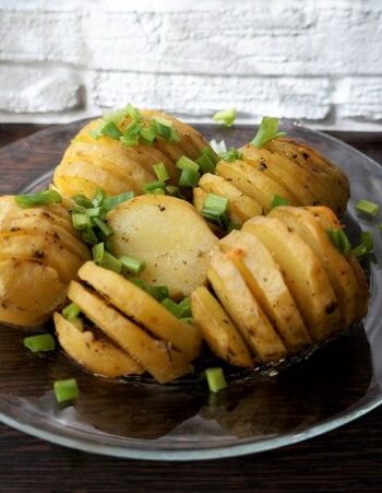 Чесночная картошка-гармошка