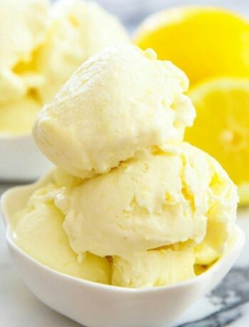 Вкусное домашнее лимонное мороженое