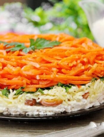 Салатик с корейской морковью