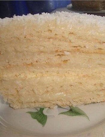 Белоснежный торт рафаэлло