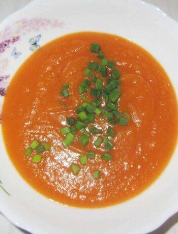 Постный суп-пюре из тыквы, моркови и картофеля