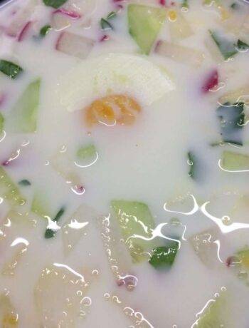 Холодный суп — окрошка на кефире