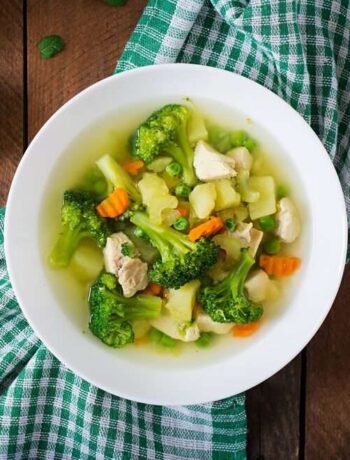 Куриный суп с сельдереем и овощами