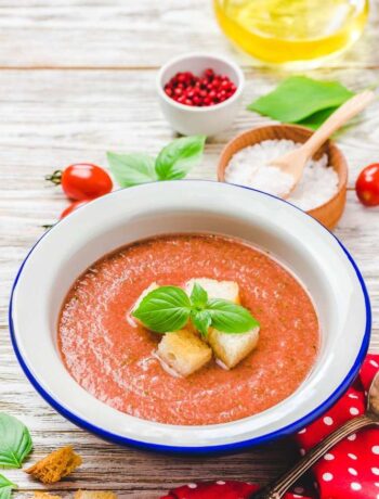 Холодный томатный суп — гаспачо