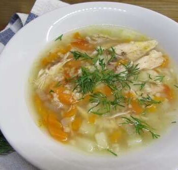 Куриный суп с кускусом и овощами