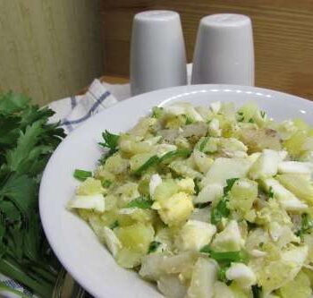 Рыбный салат с картофелем