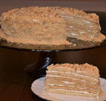 Рецепт медового торта, Медовик со сметанным кремом