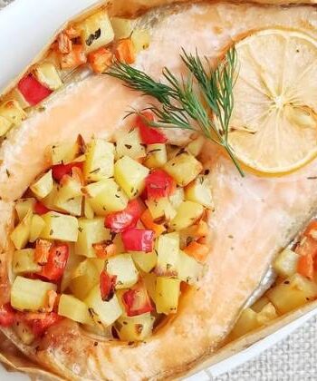 Как запечь красную рыбу в духовке с овощами