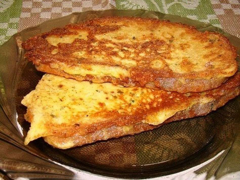 Гренки с сыром тесто