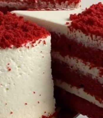 Классический торт красный бархат с кремом чиз