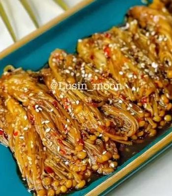 Корейские грибы эноки в соусе как готовить на сковороде