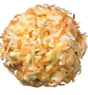 Миндальные шарики из попкорна с кокосовой посыпкой