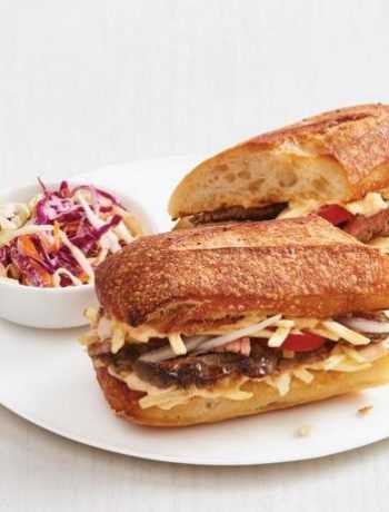 Кубинский сэндвич с говядиной и картофельной соломкой