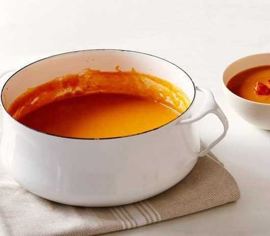 Крем-суп из печёных томатов
