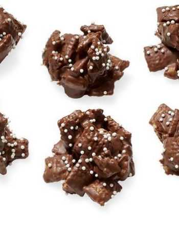 Шоколадно-арахисовые хрустящие конфеты