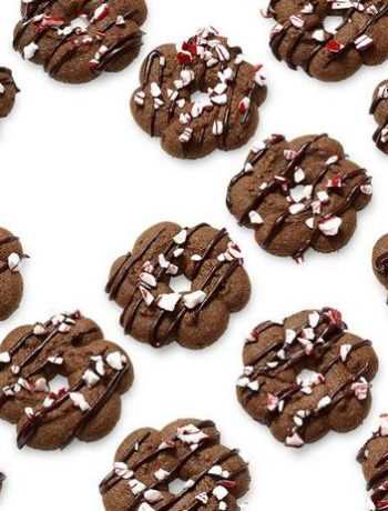 Шоколадно-мятное печенье из шприц-пресса