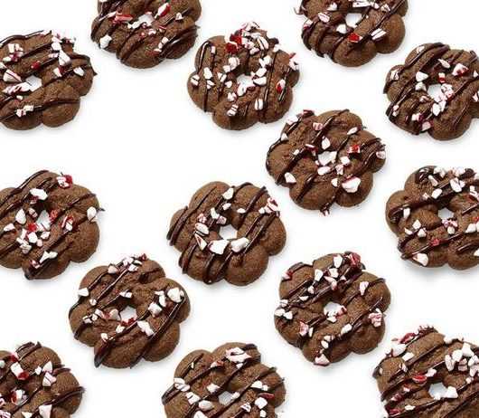 Шоколадно-мятное печенье из шприц-пресса