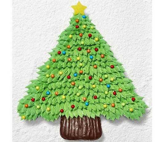 Торт из капкейков «Рождественская ель»