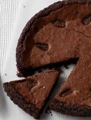 Шоколадный тарт с франжипаном без глютена