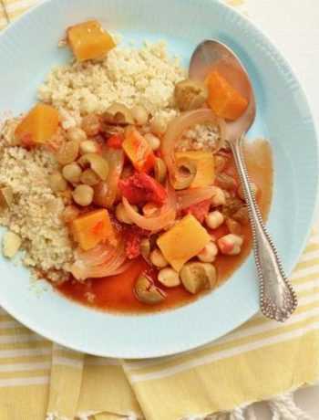 Быстрый рецепт марокканского овощного таджина с кускусом