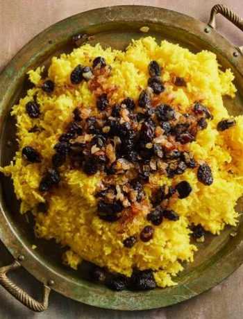 Жёлтый рис с шафраном по-ирански