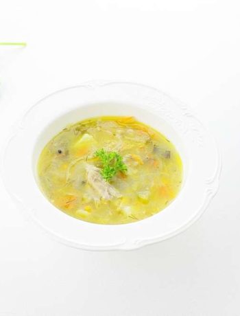 Рассольник с квашеной капустой и огурцами