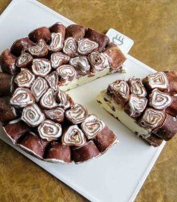 Блинный торт “Пломбир в шоколаде”
