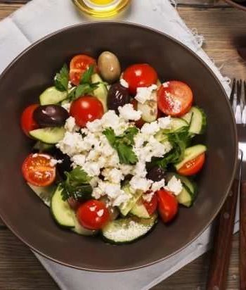 Греческий салат без лука