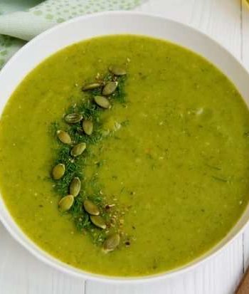 Овощной суп-пюре с зеленью