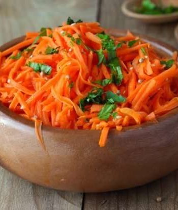 Морковь по-корейски с имбирем