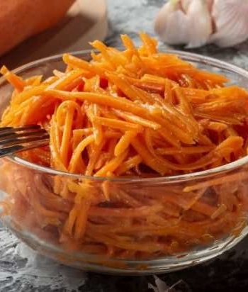 Корейская морковь с рисовым уксусом