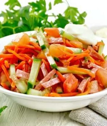 Салат из корейской моркови