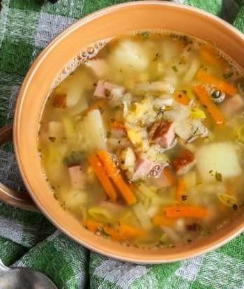 Гороховый суп с овощами