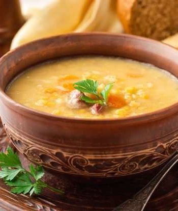 Гороховый суп с кукурузой