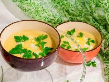 Суп пюре из цветной капусты со сливками