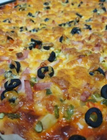 Пицца домашняя сочная в духовке – пошаговый рецепт