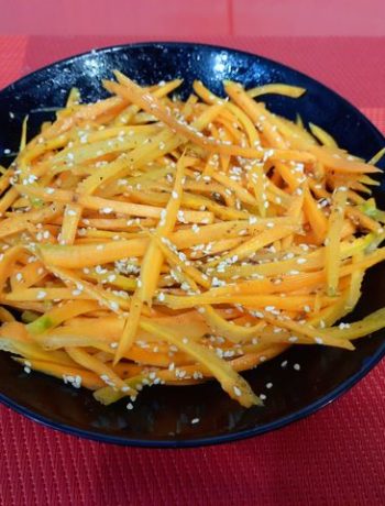 Корейская морковь с кунжутом – пошаговый рецепт