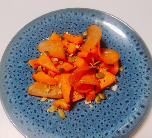Салат из тыквы с вяленым мясом – пошаговый рецепт