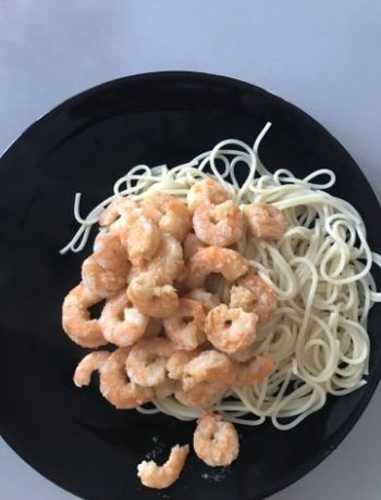 Спагетти с креветками для ужина – пошаговый рецепт
