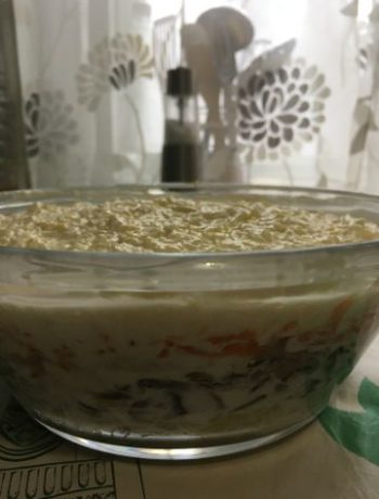 Салат с грибами и курицей слоеный – пошаговый рецепт
