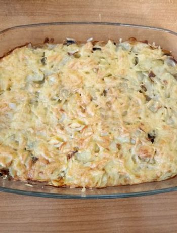 Нежная картофельная запеканка с грибами и сыром – пошаговый рецепт