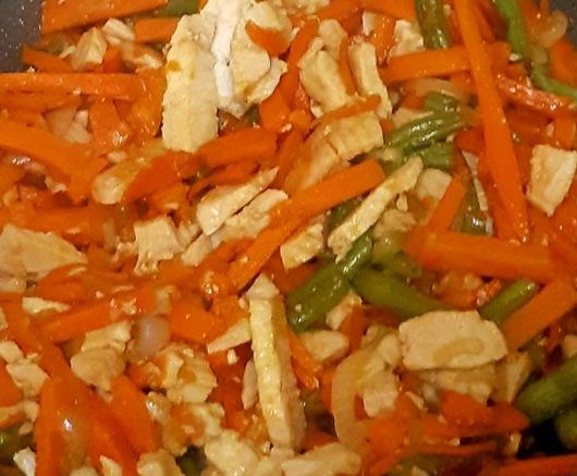 Индейка с овощами под соевым соусом – пошаговый рецепт