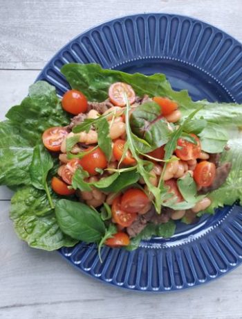 Салат из куриной печени с фасолью – пошаговый рецепт