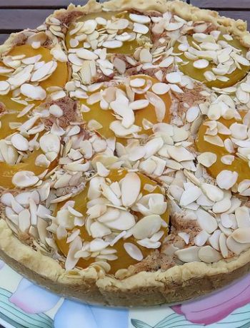 Персиковый миндальный торт – пошаговый рецепт