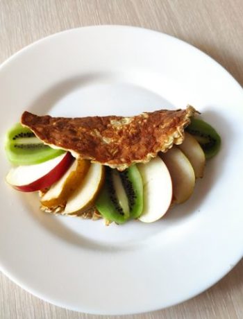 Пошаговый рецепт овсяноблина с фруктами с фото за 10.0 мин