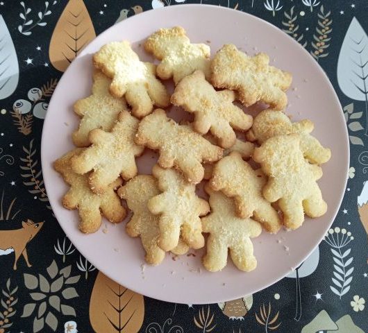 Кокосовое печенье «Мишки» – пошаговый рецепт